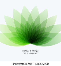 Abstract design of green eco colourful vector elements for modern background with flower smooth shape for business branding summer.