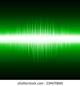 abstract design of green magic lines.(sound effect version)