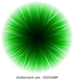 abstract design of green magic portal gate