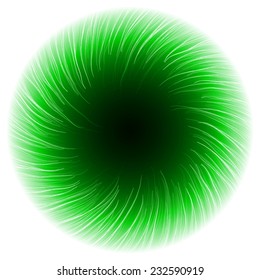 abstract design of green magic portal gate (vortex)