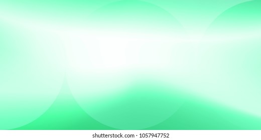 Abstract design in green and white circular gradient background Vector illustration.