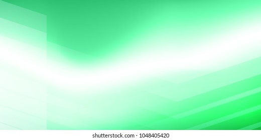 Abstract design, green and white gradient background vector.