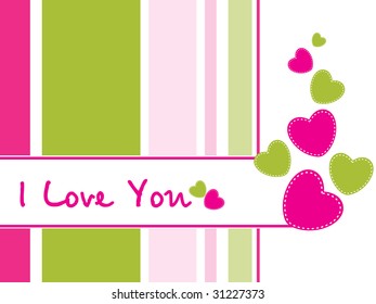 abstract design with group of heart