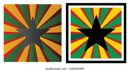 Abstract design for Guinea bissau.