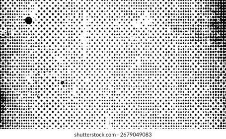 Diseño Abstractas con fondo de puntos de medio tono y fondo de textura con un diseño angustiado Este diseño de Vector está sucio y araña el marco. Partícula de polvo y textura de grano de polvo.	