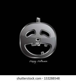 Abstract Design - Halloween pumpkin on black background