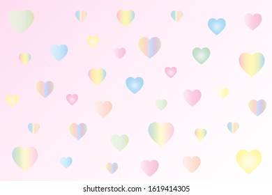 The abstract design. Heart on pink abstract background vector. 