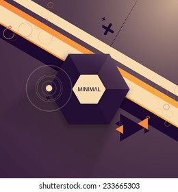 Abstract Design Hexagonal Minimal Background