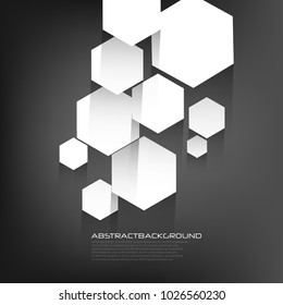 Abstract Design Hexagonal Shapes Background