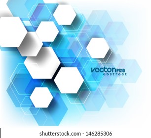 Abstract Design Hexagonal Shapes Background