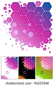 Abstract design honeycomb vector