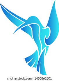 Abstract Design of Hummingbird Vector