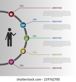 Abstract design illustration Infographic. Vector