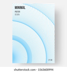 Abstract design, illustration of poster. Colorful outline zig zag ornament. Color pale cyan. Template, cover. Concept design. Eps10 vector.
