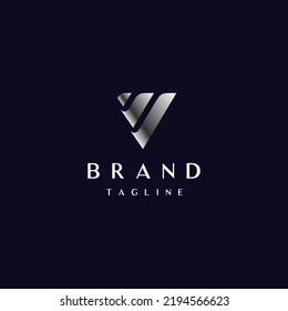 Abstract Design Initials Letter V Logo
