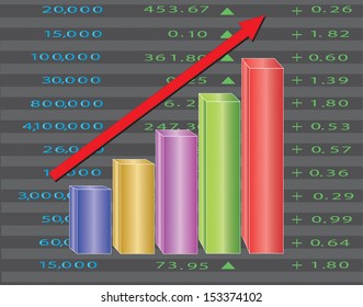 Abstract Design inspired by Stock Market Exchange - EPS 10