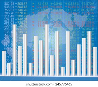 Abstract Design inspired by Stock Market Exchange - EPS 10