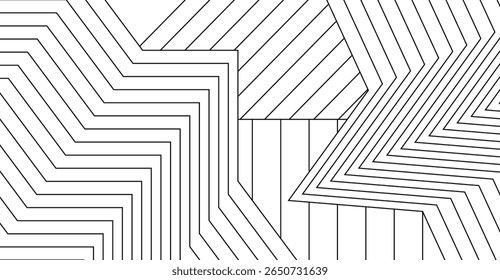 Abstract design with intersecting, angled lines creating a three-dimensional effect.