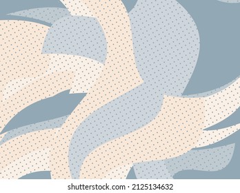 Abstract design with irregular wavy shapes. Vector illustration for wallpaper, cards, banners.