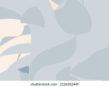 Abstract design with irregular wavy shapes. Vector illustration for wallpaper, cards, banners.
