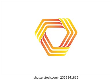 abstraktes Design einzeln auf weißem Hintergrund
