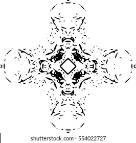 Abstract design isolated on a white background.