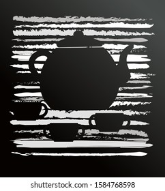 Abstract café design with jug and  cup