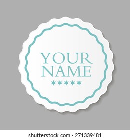 Abstract Design Label Vector Illustration EPS10