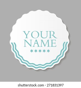 Abstract Design Label Vector Illustration EPS10