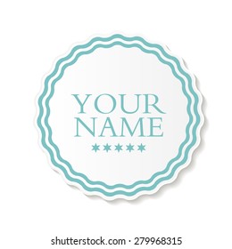 Abstract Design Label Vector Illustration EPS10