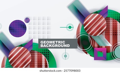 Abstract design with layered geometric shapes