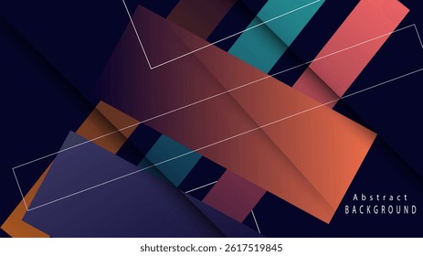 Abstract design with layered geometric shapes