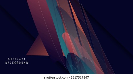 Abstract design with layered geometric shapes