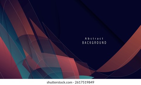 Abstract design with layered geometric shapes