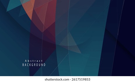 Abstract design with layered geometric shapes