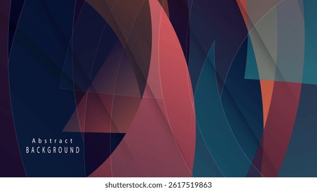 Abstract design with layered geometric shapes