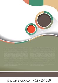 Abstract design layout template 