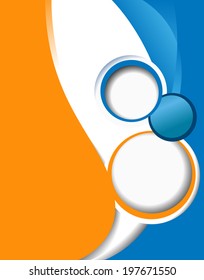 Abstract design layout template