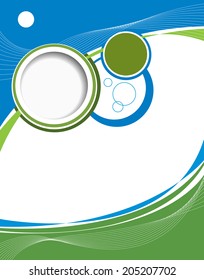 Abstract design layout template