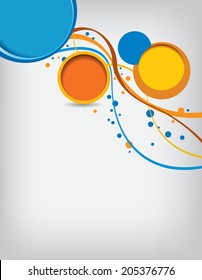 Abstract design layout template