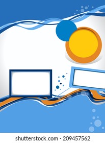 Abstract design layout template