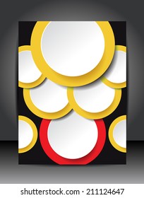 Abstract design layout template