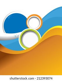 Abstract design layout template