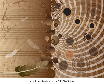 Abstract design of the letter, vector