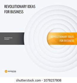 Abstract design of light yellow grey colourful vector elements for modern background with circles shadows for business branding.