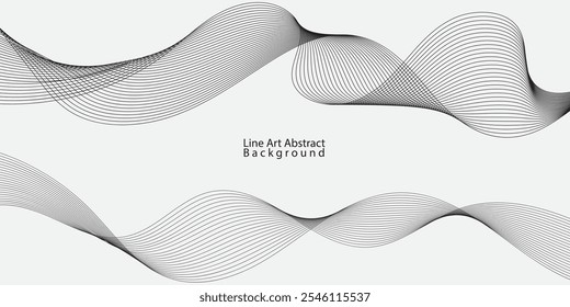 abstract design line art background minimalis vector and flat
