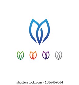 abstract design line stroke logo vector