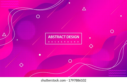 Diseño abstracto con estilo de línea. Diseño creativo de Memphis. Diseño moderno