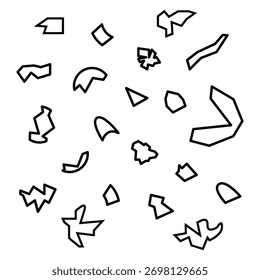 Diseño abstracto Lineal Grieta más aguda 