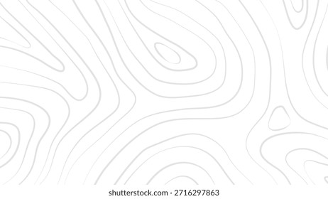 Projeto abstrato com linhas Mapa topográfico Contorno Geografia Alívio Montanha. Ilustração de vetor